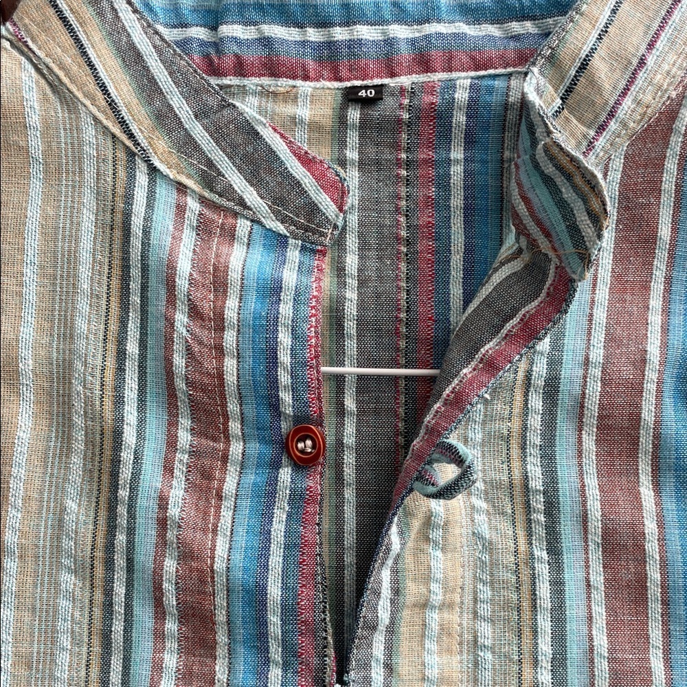 Casual Striped Button Down Shirt for Women